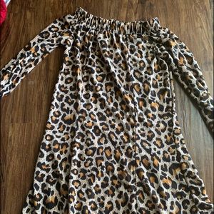 Brown and black cheetah dress